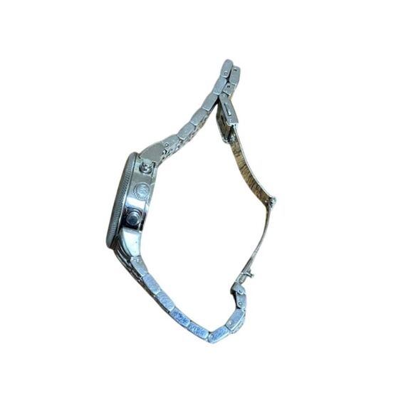 Michael Kors Watch Silver Ritz Mother of Pearl MK5020 WORKS NEEDS NEW BATTERY - Picture 3 of 5